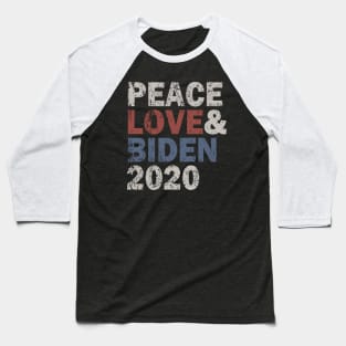 Peace Love & Biden 2020 Baseball T-Shirt